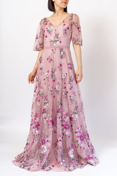 Marchesa Notte(マルケッサ ノッテ)のロングドレス結婚式やパーティーにぴったりのレンタルアイテム。