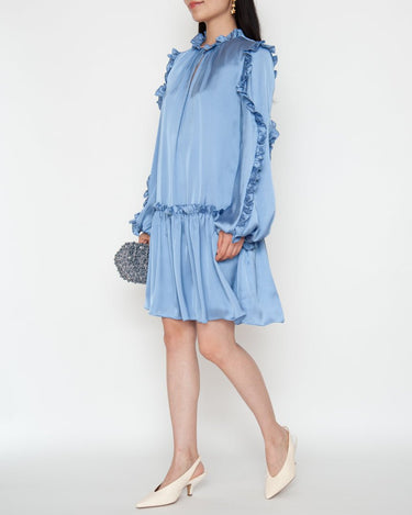 ML Monique Lhuillier(エムエル モニーク ルイリエ)のひざ丈ドレス結婚式やパーティーにぴったりのレンタルアイテム。