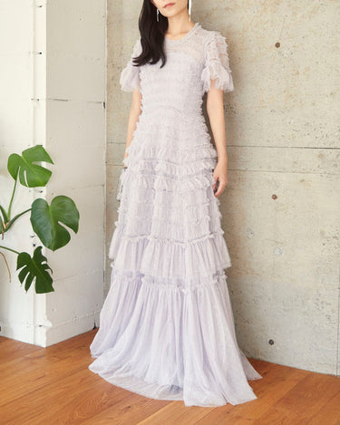 Needle & Thread(ニードル アンド スレッド)のロングドレス結婚式やパーティーにぴったりのレンタルアイテム。