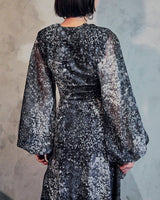 Rotate Birger Christensen(ローテート ビルガー クリステンセン)のミディドレス結婚式やパーティーにぴったりのレンタルアイテム。