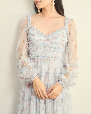 Needle & Thread(ニードル アンド スレッド)のロングドレス結婚式やパーティーにぴったりのレンタルアイテム。