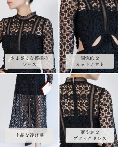 Self - Portrait(セルフ・ポートレート)のミディドレス結婚式やパーティーにぴったりのレンタルアイテム。