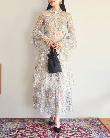 Self - Portrait(セルフ・ポートレート)のロングドレス結婚式やパーティーにぴったりのレンタルアイテム。