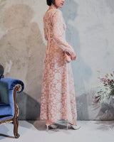 レンタルドレス|Self-Portrait|ピンク|レース|ロング丈|結婚式お呼ばれ