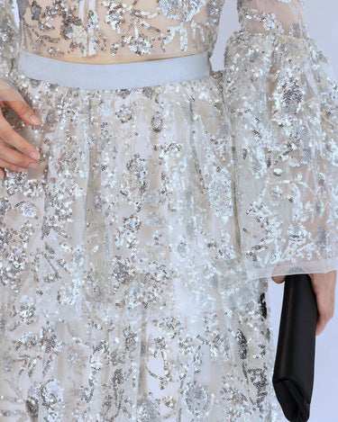 Self - Portrait(セルフ・ポートレート)のロングドレス結婚式やパーティーにぴったりのレンタルアイテム。