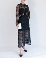 Self - Portrait(セルフ・ポートレート)のミディドレス結婚式やパーティーにぴったりのレンタルアイテム。