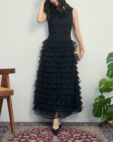 Molly Goddard(モリー ゴダード)のロングドレス結婚式やパーティーにぴったりのレンタルアイテム。