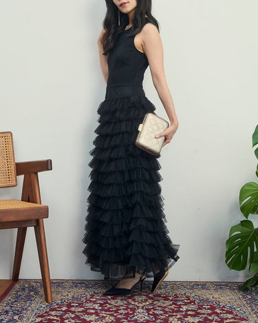 Molly Goddard(モリー ゴダード)のロングドレス結婚式やパーティーにぴったりのレンタルアイテム。