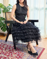 Molly Goddard(モリー ゴダード)のロングドレス結婚式やパーティーにぴったりのレンタルアイテム。