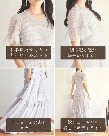 Needle & Thread(ニードル アンド スレッド)のロングドレス結婚式やパーティーにぴったりのレンタルアイテム。