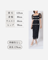 Self - Portrait(セルフ・ポートレート)のミディドレス結婚式やパーティーにぴったりのレンタルアイテム。