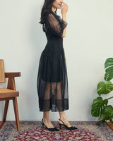 Simone Rocha(シモーネ ロシャ)のミディドレス結婚式やパーティーにぴったりのレンタルアイテム。