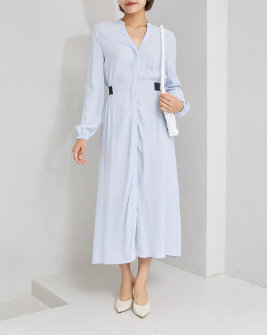 Karl Lagerfeld(カール ラガーフェルド)のミディドレス結婚式やパーティーにぴったりのレンタルアイテム。