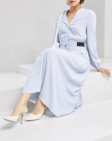 Karl Lagerfeld(カール ラガーフェルド)のミディドレス結婚式やパーティーにぴったりのレンタルアイテム。