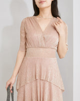 Maje(マージュ)のミディドレス結婚式やパーティーにぴったりのレンタルアイテム。