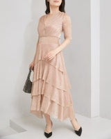 Maje(マージュ)のミディドレス結婚式やパーティーにぴったりのレンタルアイテム。