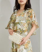 Mikael Aghal(ミカエル アグハール)のミディドレス結婚式やパーティーにぴったりのレンタルアイテム。