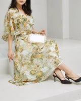 Mikael Aghal(ミカエル アグハール)のミディドレス結婚式やパーティーにぴったりのレンタルアイテム。