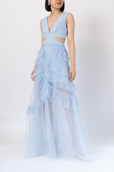 Bcbgmaxazria(ビーシービージーマックスアズリア)のロングドレス結婚式やパーティーにぴったりのレンタルアイテム。