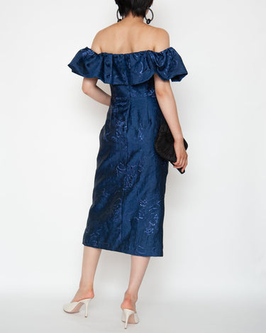 ネイビー｜レンタルドレス｜イブニング｜ML Monique Lhuillier