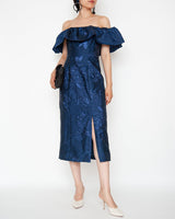 ネイビー｜レンタルドレス｜イブニング｜ML Monique Lhuillier