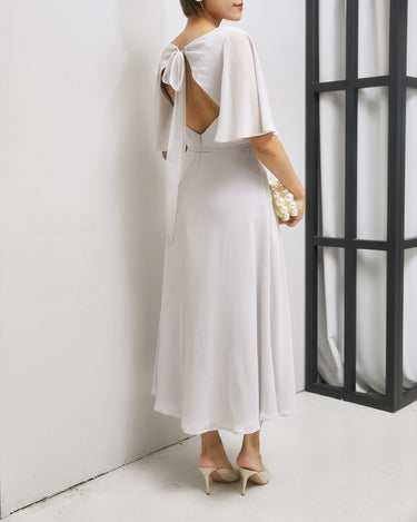 Marchesa Notte Bridesmaids Rome ドレス 全身 後ろ - リボンバック