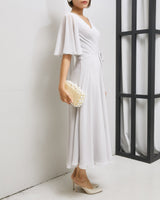Marchesa Notte Bridesmaids Rome ドレス 全身 横 - ミモレ丈