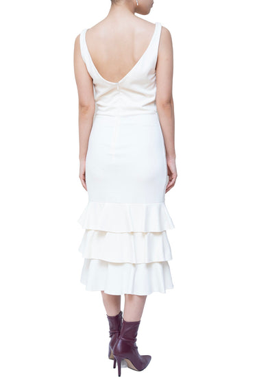 Amanda Uprichard（アマンダ アプリチャード）のミディドレス結婚式やパーティーにぴったりのレンタルアイテム。