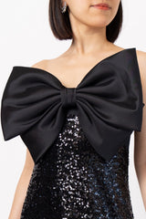 Badgley Mischka（バッジェリー ミシュカ）のひざ丈ドレス結婚式やパーティーにぴったりのレンタルアイテム。