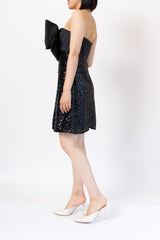 Badgley Mischka（バッジェリー ミシュカ）のひざ丈ドレス結婚式やパーティーにぴったりのレンタルアイテム。