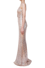 Badgley Mischka（バッジェリー ミシュカ）のロングドレス結婚式やパーティーにぴったりのレンタルアイテム。