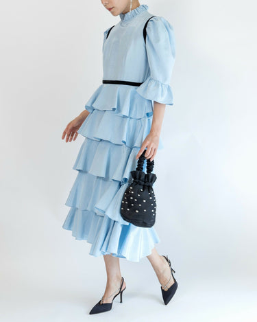 レンタルドレス｜Batsheva｜水色｜ミディ丈｜二次会