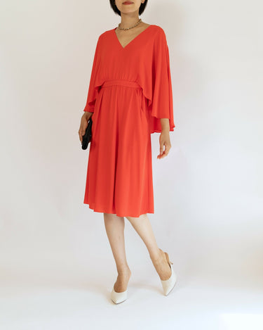 Bcbgmaxazria（ビーシービージーマックスアズリア）のミディドレス結婚式やパーティーにぴったりのレンタルアイテム。