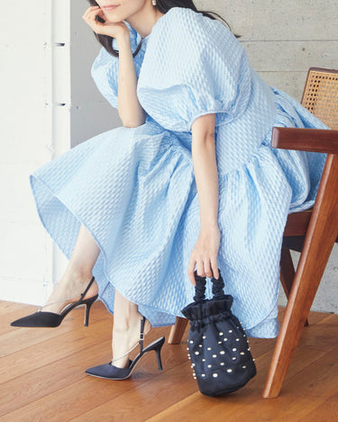 Cecilie Bahnsen（セシリー バンセン）のひざ丈ドレス結婚式やパーティーにぴったりのレンタルアイテム。