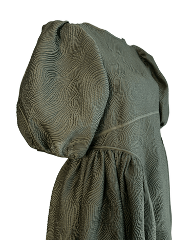 レンタルドレス｜Cecilie Bahnsen｜グリーン｜ミディ丈｜結婚式お呼ばれ