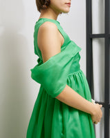 レンタルドレス｜Cecilie Bahnsen（セシリーバンセン）｜グリーン｜ミディ丈｜結婚式お呼ばれ