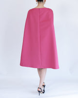 ピンク｜ケープ付き｜レンタルドレス｜結婚式お呼ばれ｜CELFORD