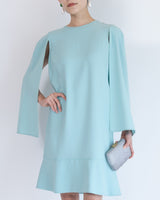 レンタルドレス｜Elisabetta Franchi｜水色｜ミニ丈｜二次会