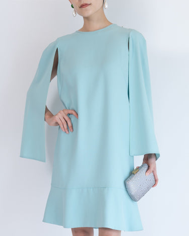 レンタルドレス｜Elisabetta Franchi｜水色｜ミニ丈｜二次会