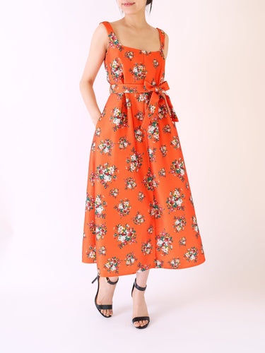 Emilia Wickstead（エミリア ウィックステッド）のミディドレス結婚式やパーティーにぴったりのレンタルアイテム。