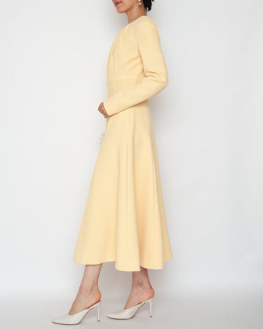 Emilia Wickstead（エミリア ウィックステッド）のミディドレス結婚式やパーティーにぴったりのレンタルアイテム。