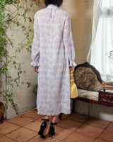 レンタルドレス｜Ganni｜水色｜シフォン｜ミディ丈｜結婚式お呼ばれ