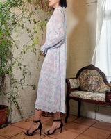 レンタルドレス｜Ganni｜水色｜シフォン｜ミディ丈｜結婚式お呼ばれ