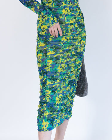 Ganni（ガニー）のミディドレス結婚式やパーティーにぴったりのレンタルアイテム。