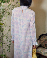 レンタルドレス｜Ganni｜水色｜シフォン｜ミディ丈｜結婚式お呼ばれ