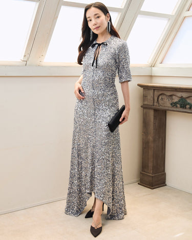 Ganni（ガニー）のドレス結婚式やパーティーにぴったりのレンタルアイテム。