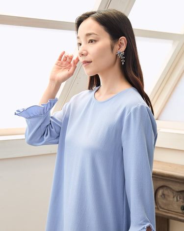レンタルドレス ｜Ganni（ガニー）｜クレープフリルヘムドレス｜結婚式・二次会・パーティー