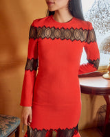 Huishan Zhang（フーシャン ツァン）のひざ丈ドレス結婚式やパーティーにぴったりのレンタルアイテム。