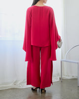 Black Halo（ブラック ヘイロー）のパンツセットアップ結婚式やパーティーにぴったりのレンタルアイテム。