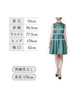 Kenzo（ケンゾー）のひざ丈ドレス結婚式やパーティーにぴったりのレンタルアイテム。